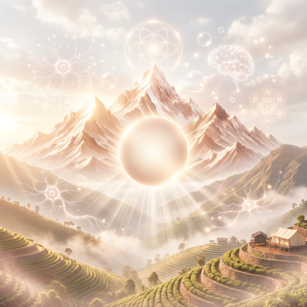 Indian mountain coffee landscape